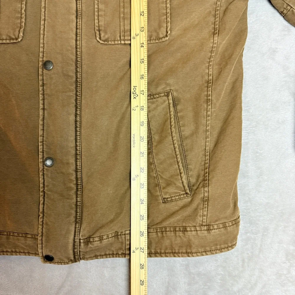 Levis Military Field Jacket Mens Large Brown Cotton Quilted Utility Workwear